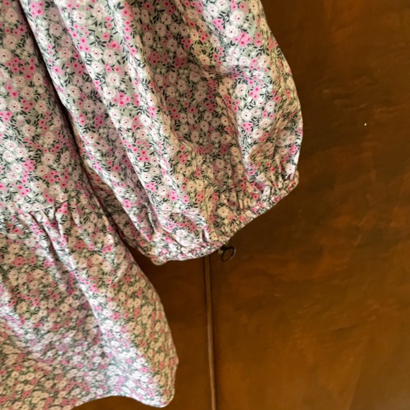 Ganni floral peplum bow top. Sz. 40. - Picture 4 of 12